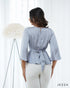 Twisted Tie-Back Crush Satin Top 67411